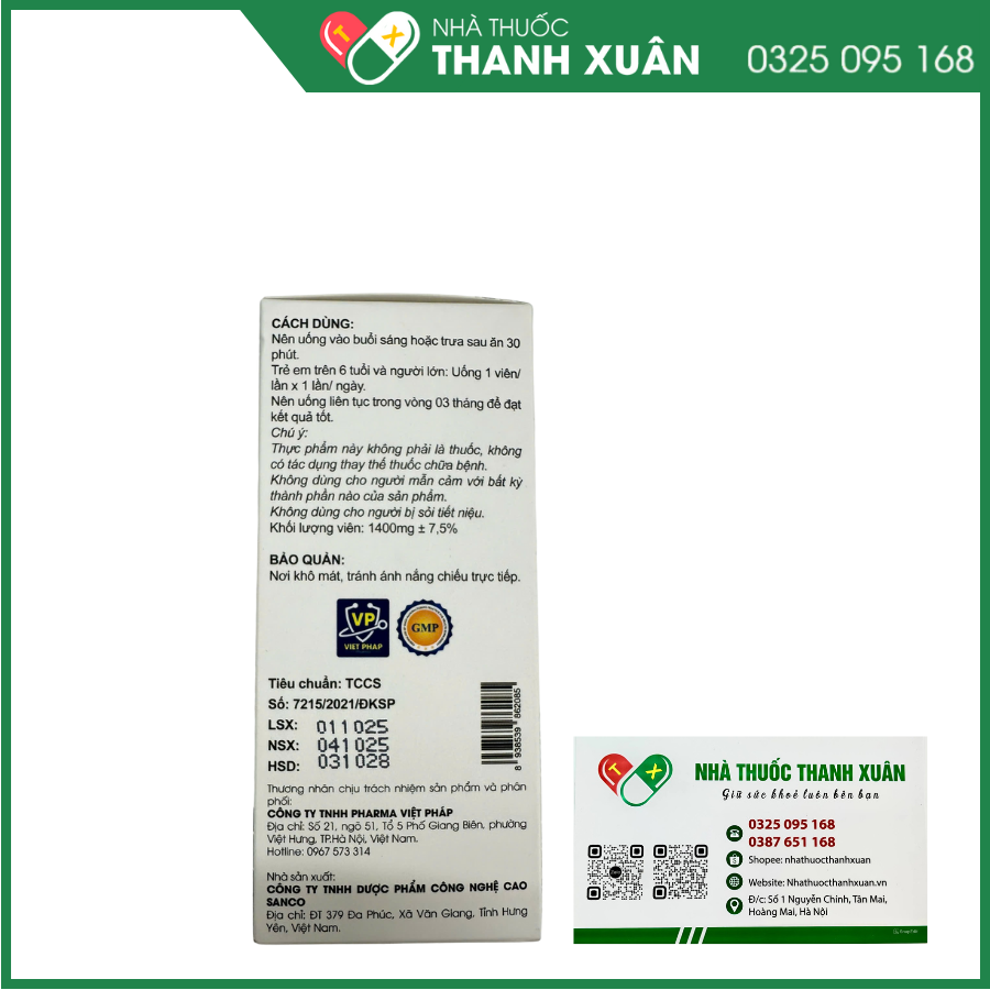 Calci AquaminF 800 bổ sung canxi và Vitamin D3 cho cơ thể